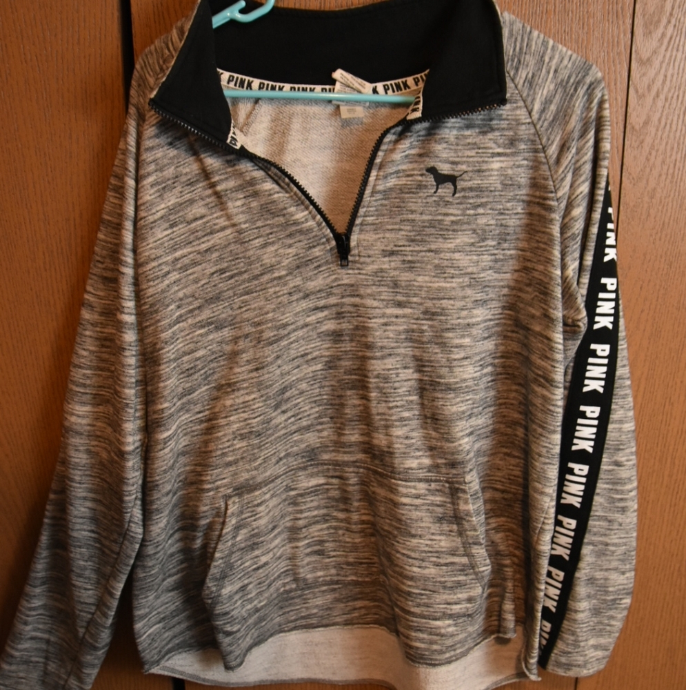 Pink half zip